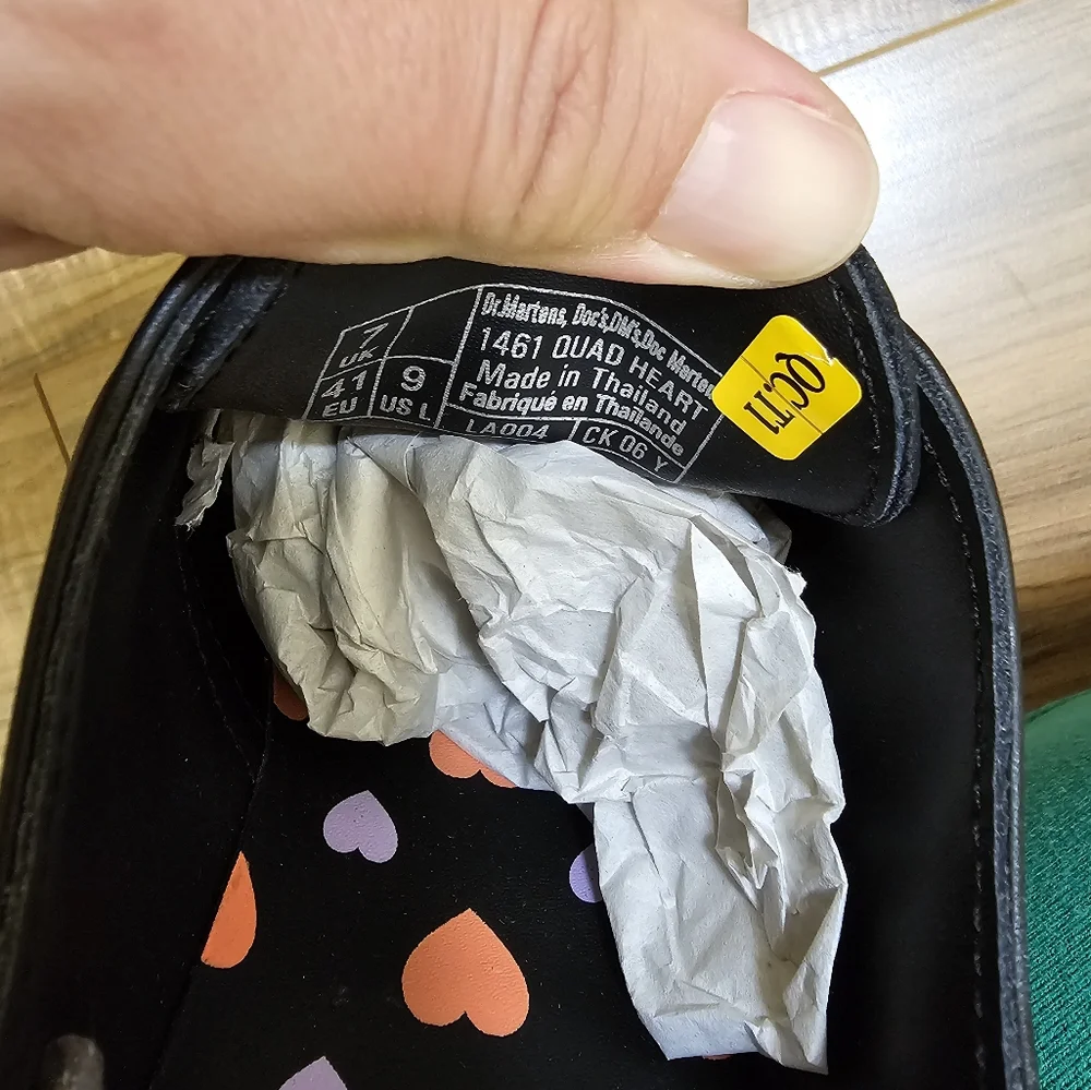 Dr. Martens1461 Quad Heart Platform Derby, size US 9 - Picture 7 of 11